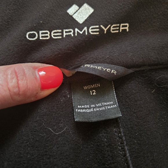 Obermeyer Black Flared Ski Pants Size 12 - Picture 4 of 8